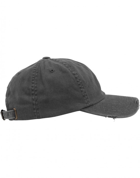 Шапка с козирка Low Profile Destroyed Cap darkgrey one size
