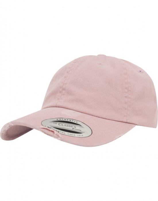Шапка с козирка Low Profile Destroyed Cap pink one size