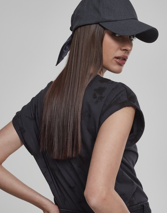 Шапка с козирка Satin Bow Dad Cap darkgrey one size