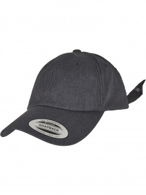 Шапка с козирка Satin Bow Dad Cap darkgrey one size