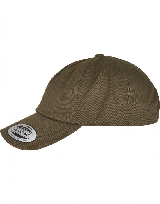 Шапка с козирка Low Profile Organic Cotton Cap burnt olive one size