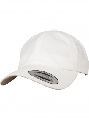 Шапка с козирка Peached Cotton Twill Dad Cap white one size