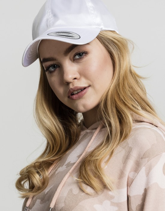 Шапка с козирка Low Profile Satin Cap white one size