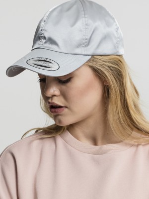 Шапка с козирка Low Profile Satin Cap silver one size