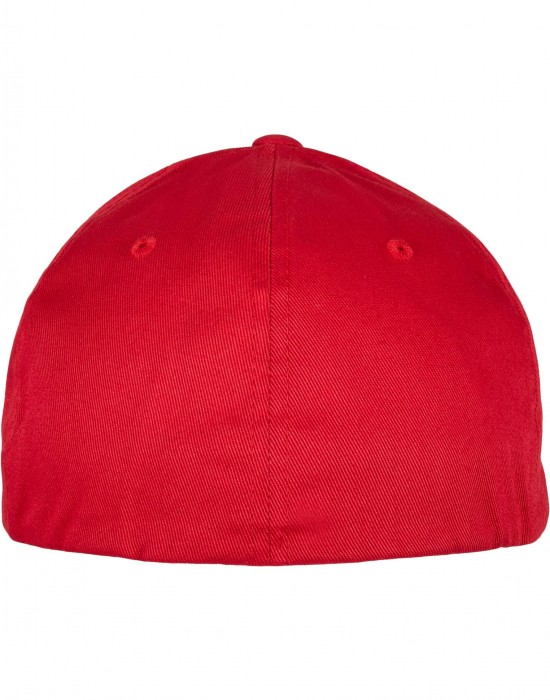 Шапка с козирка Flexfit Organic Cotton Cap red S/M
