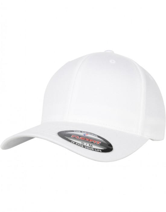 Шапка с козирка Flexfit Organic Cotton Cap white S/M