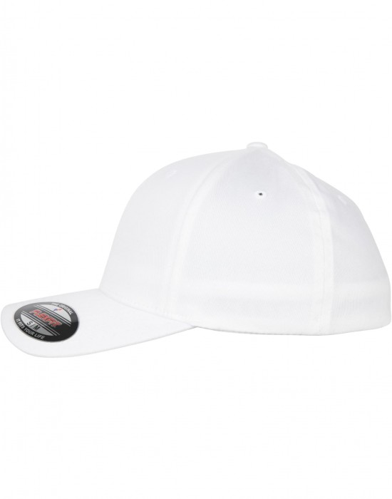 Шапка с козирка Flexfit Organic Cotton Cap white S/M