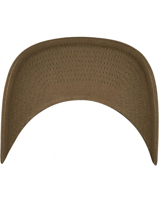 Шапка с козирка Flexfit Organic Cotton Cap burnt olive S/M