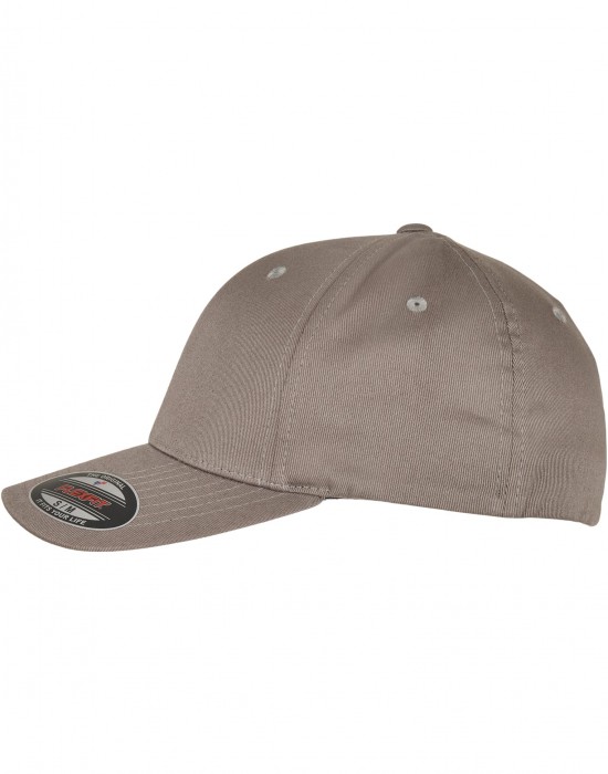 Шапка с козирка Flexfit Organic Cotton Cap pale grey S/M
