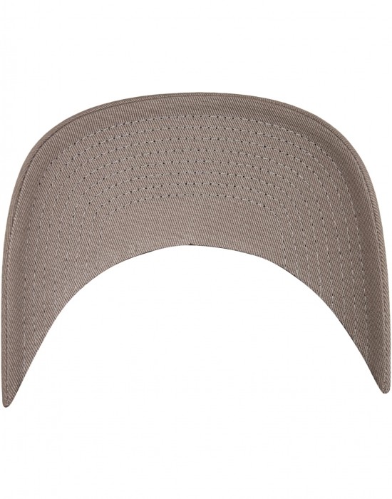 Шапка с козирка Flexfit Organic Cotton Cap pale grey S/M