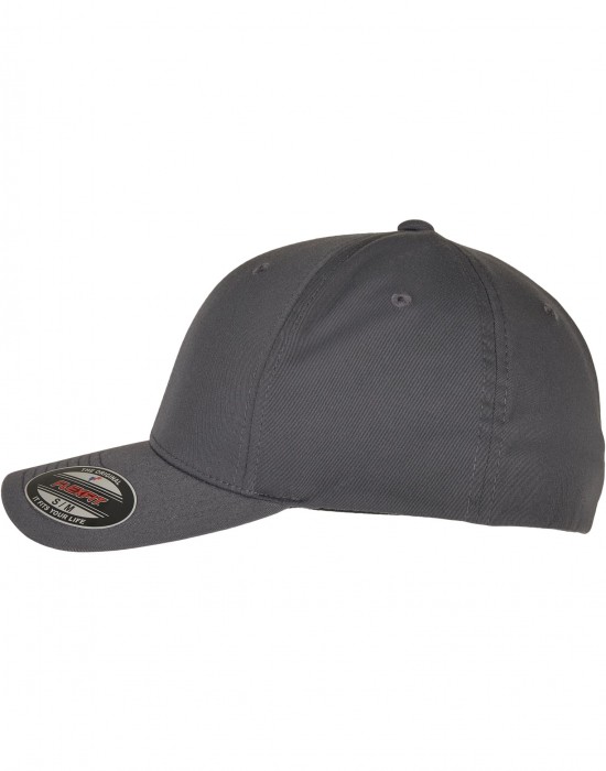 Шапка с козирка Flexfit Recycled Polyester Cap light charcoal S/M