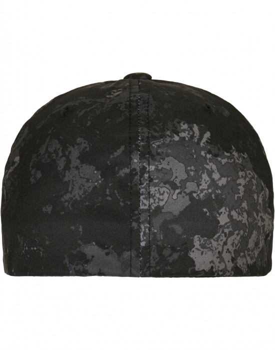 Шапка с козирка Flexfit? Veil Camo? Cap poseidon black S/M