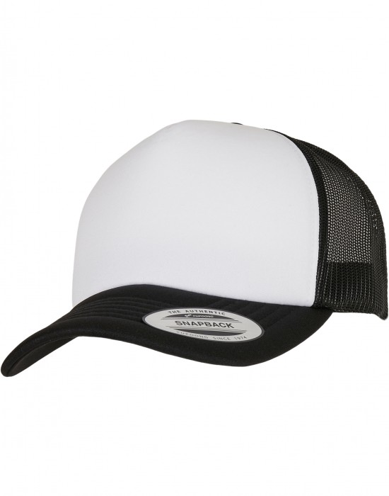 Шапка с козирка YP Classics? Curved Foam Trucker Cap ? White Front black/white/black one size