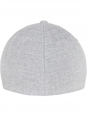 Шапка с козирка FLEXFIT HEATHERLIGHT CAP melange silver S/M