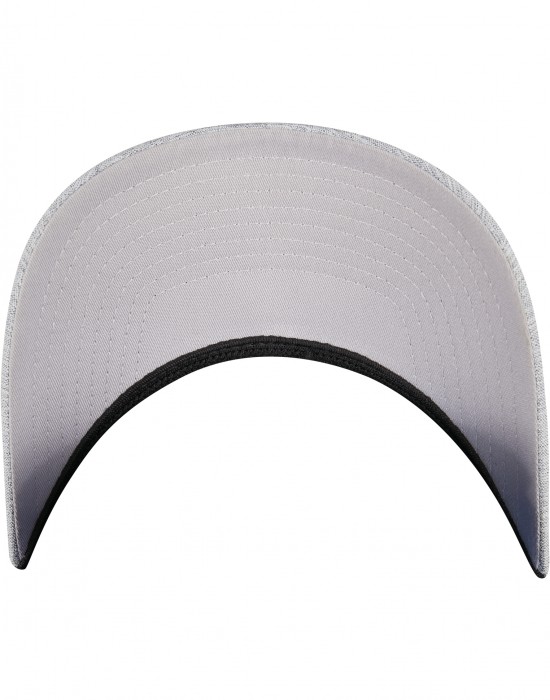 Шапка с козирка FLEXFIT HEATHERLIGHT CAP melange silver S/M
