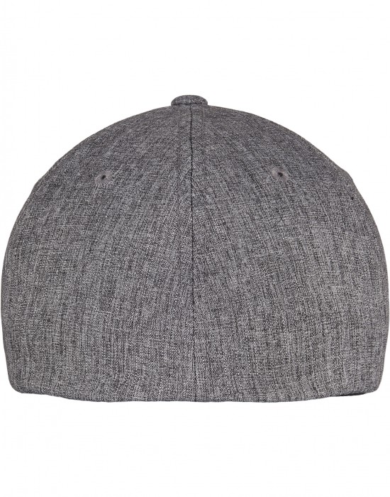 Шапка с козирка FLEXFIT HEATHERLIGHT CAP melange dark grey S/M