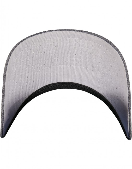 Шапка с козирка FLEXFIT HEATHERLIGHT CAP melange dark grey S/M