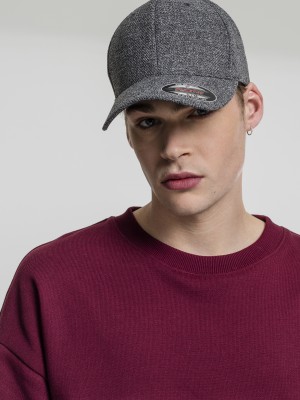 Шапка с козирка Flexfit Melange Cap dk.heathergrey S/M