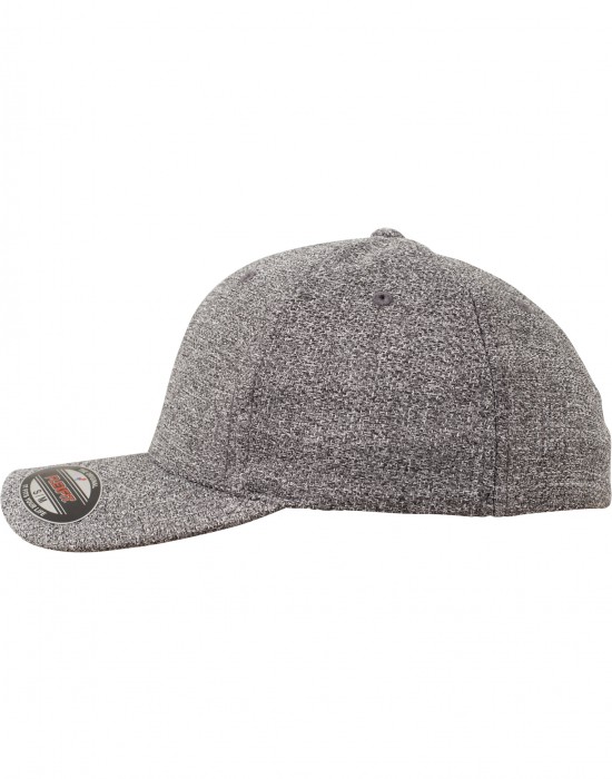 Шапка с козирка Flexfit Melange Cap dk.heathergrey S/M