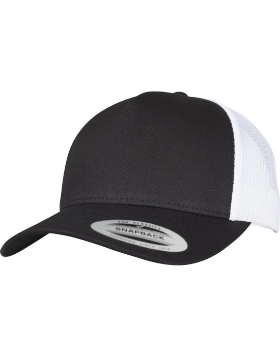 Шапка с козирка 5-Panel Retro Trucker 2-Tone Cap blk/wht one size