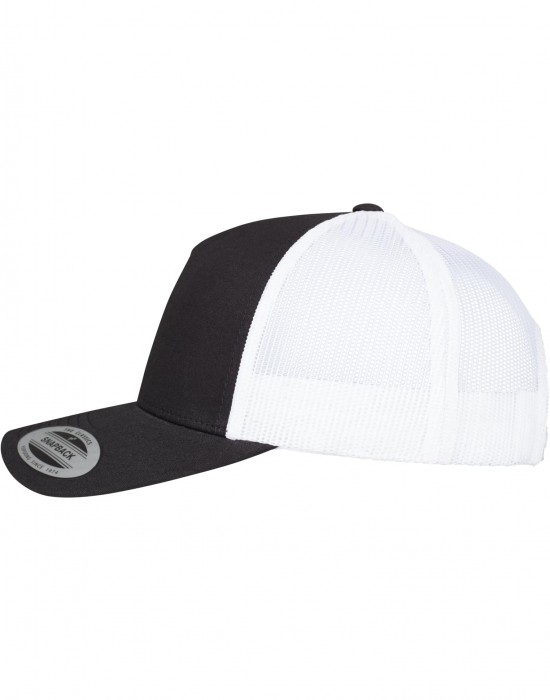 Шапка с козирка 5-Panel Retro Trucker 2-Tone Cap blk/wht one size
