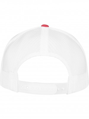 Шапка с козирка 5-Panel Retro Trucker 2-Tone Cap red/wht one size