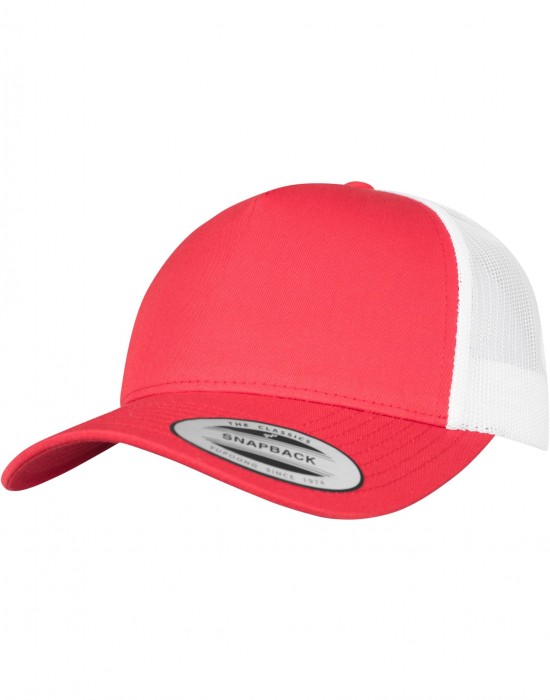 Шапка с козирка 5-Panel Retro Trucker 2-Tone Cap red/wht one size
