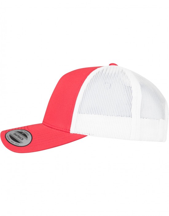 Шапка с козирка 5-Panel Retro Trucker 2-Tone Cap red/wht one size
