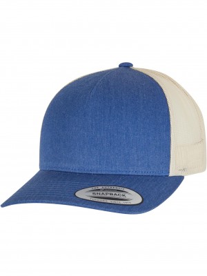 Шапка с козирка 5-Panel Retro Trucker 2-Tone Cap blue/beige one size