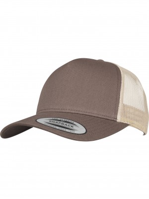 Шапка с козирка 5-Panel Retro Trucker 2-Tone Cap brn/khaki one size