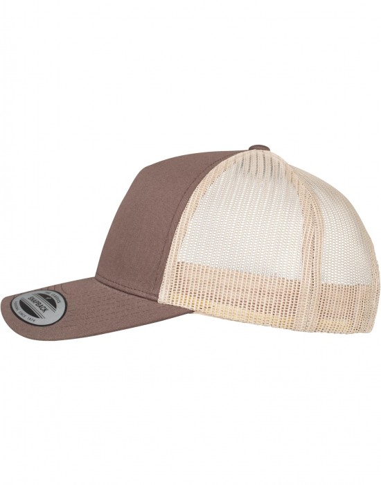Шапка с козирка 5-Panel Retro Trucker 2-Tone Cap brn/khaki one size