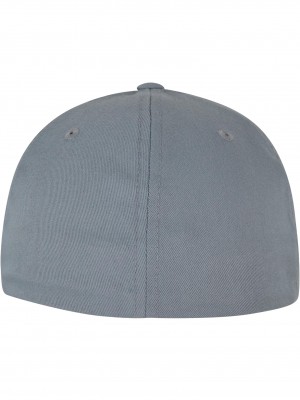 Шапка с козирка Flexfit 5 Panel greenish grey S/M