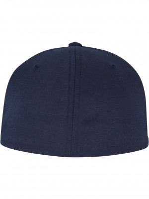 Шапка с козирка Flexfit 5 Panel greyish navy S/M