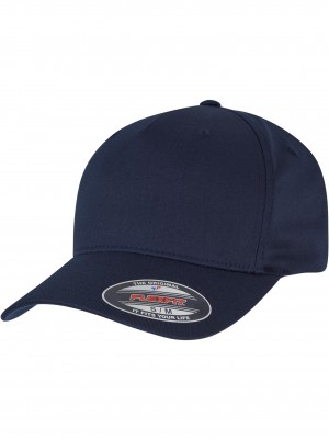 Шапка с козирка Flexfit 5 Panel greyish navy S/M