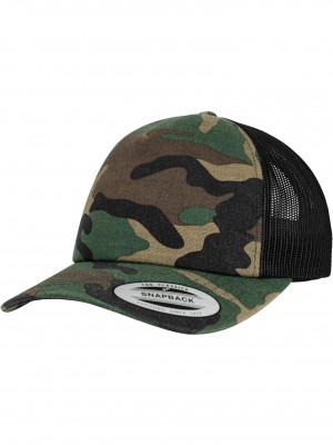 Шапка с козирка Camo Trucker Cap woodcamo/blk one size