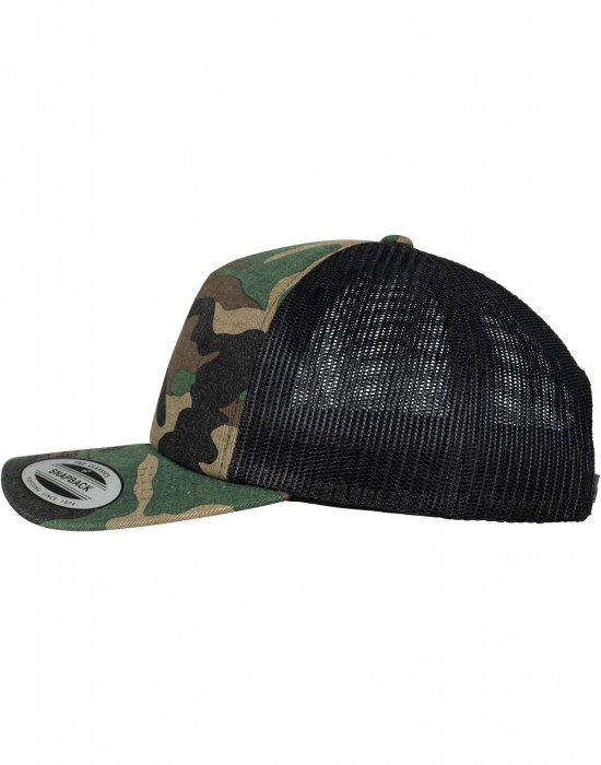 Шапка с козирка Camo Trucker Cap woodcamo/blk one size
