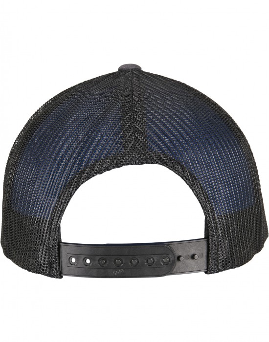 Шапка с козирка YP CLASSICS RECYCLED RETRO TRUCKER CAP 2-TONE charcoal/black one size