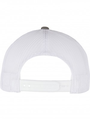 Шапка с козирка YP CLASSICS RECYCLED RETRO TRUCKER CAP 2-TONE grey/white one size