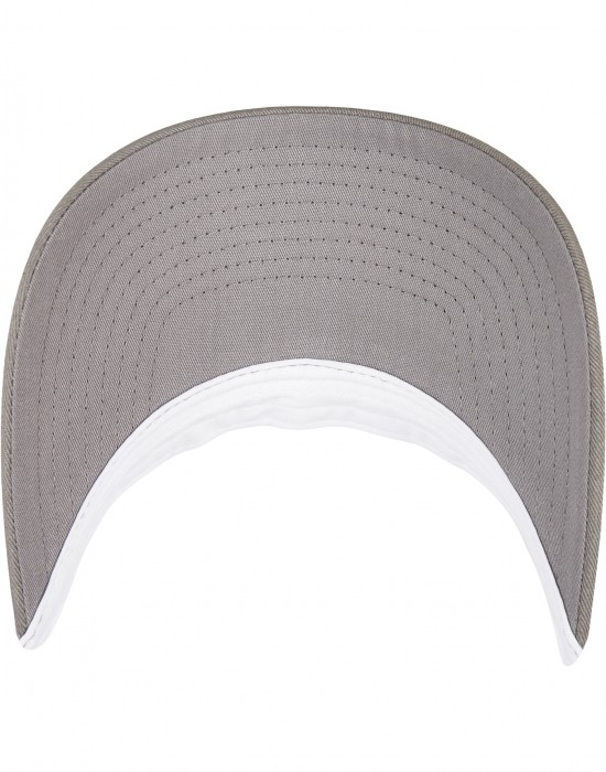 Шапка с козирка YP CLASSICS RECYCLED RETRO TRUCKER CAP 2-TONE grey/white one size