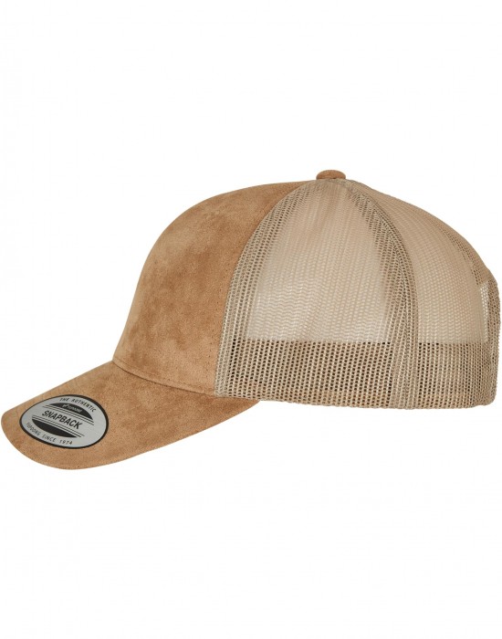 Шапка с козирка Suede Leather Trucker Cap khaki one size