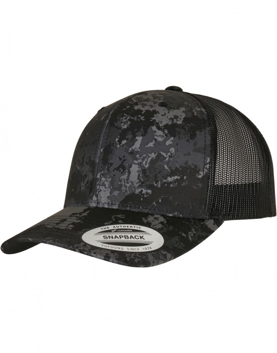 Шапка с козирка YP Classics? Veil Camo? Retro Trucker Cap poseidon black one size