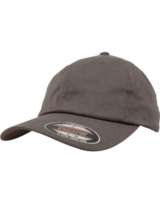 Шапка с козирка Flexfit Cotton Twill Dad Cap darkgrey S/M