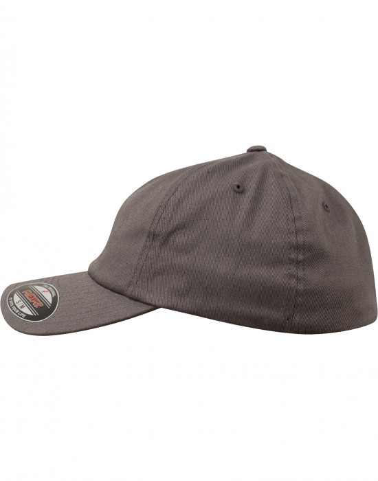 Шапка с козирка Flexfit Cotton Twill Dad Cap darkgrey S/M