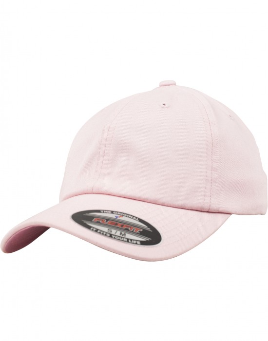 Шапка с козирка Flexfit Cotton Twill Dad Cap pink S/M