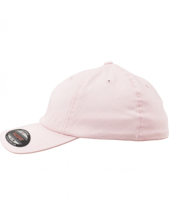 Шапка с козирка Flexfit Cotton Twill Dad Cap pink S/M