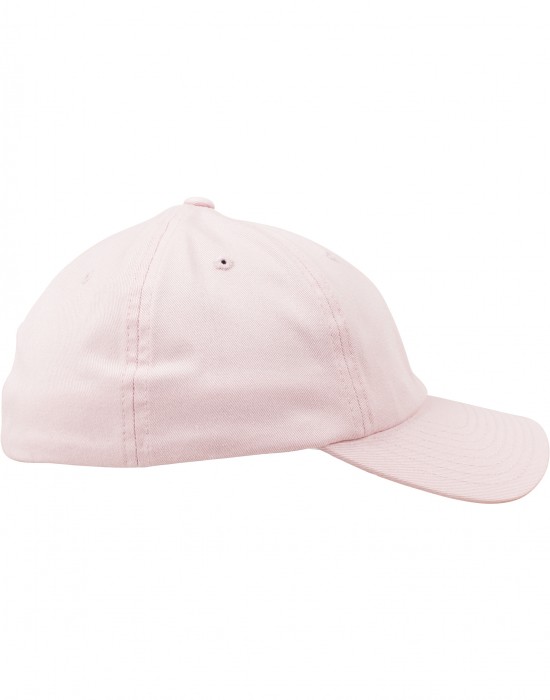 Шапка с козирка Flexfit Cotton Twill Dad Cap pink S/M