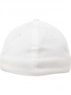 Шапка с козирка Flexfit Cotton Twill Dad Cap white S/M