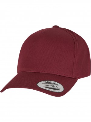 Шапка с козирка 5-Panel Curved Classic Snapback maroon one size
