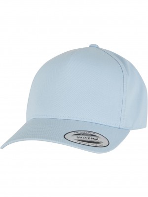 Шапка с козирка 5-Panel Curved Classic Snapback lightblue one size