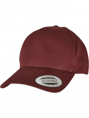 Шапка с козирка 5-Panel Curved Classic Snapback burgundy one size
